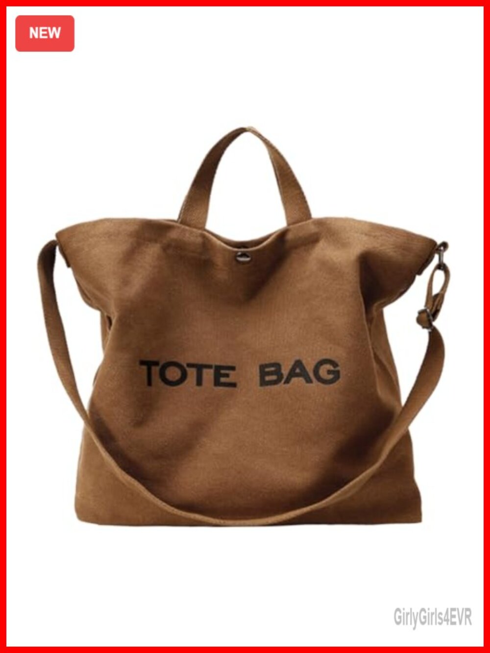 Canvas Tote Bag Large Capacity Shoulder Bag Crossbody Top Handle Travel Handbag